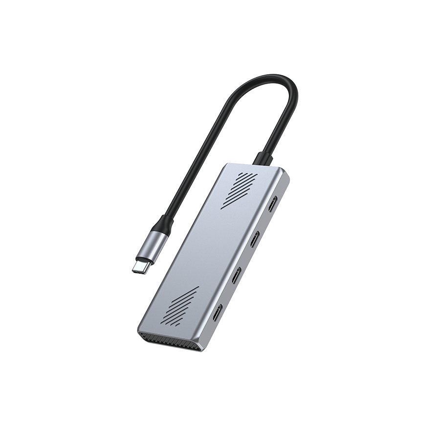 USB HUB GEMBIRD Type-C to Type-C, 4-port USB-C 3.2 (Gen 2) Type-C hub, UHB-CM-U310-C4-01