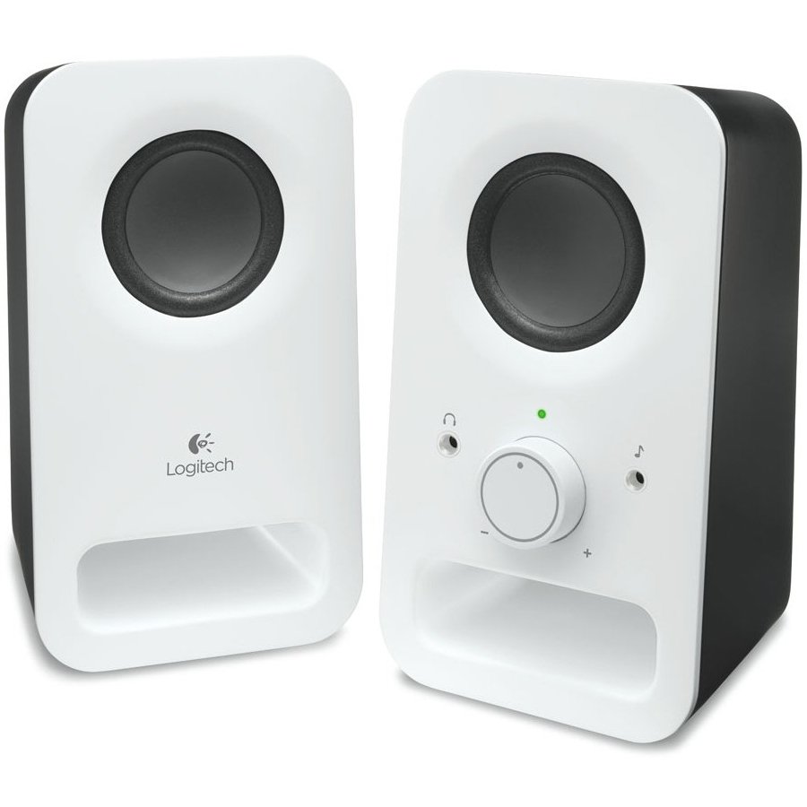 LOGITECH Z150 Stereo Speakers – SNOW WHITE – 3.5