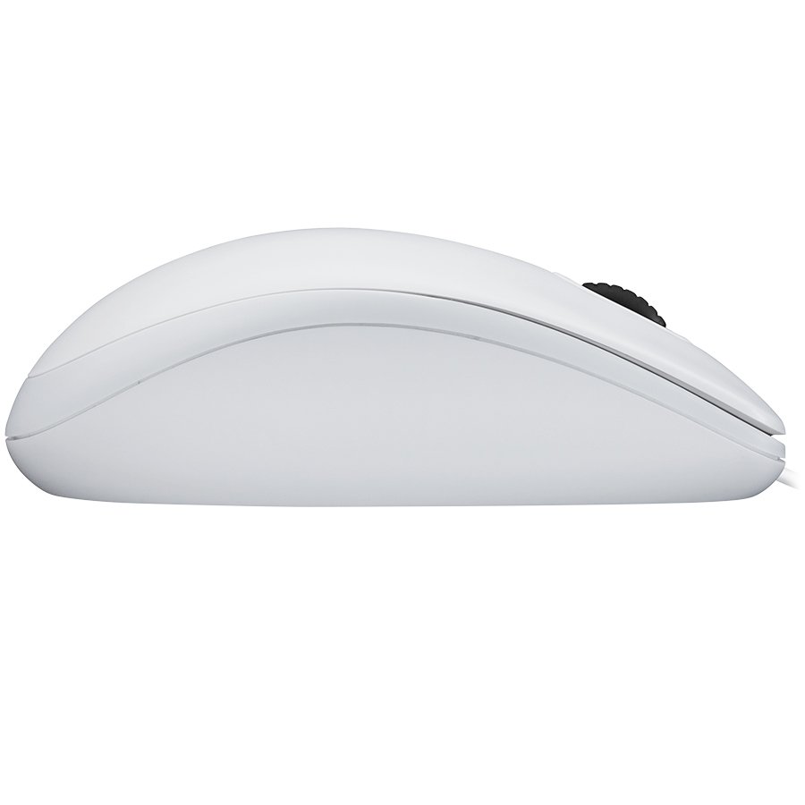 LOGITECH B100 Corded Mouse – WHITE – USB – B2B