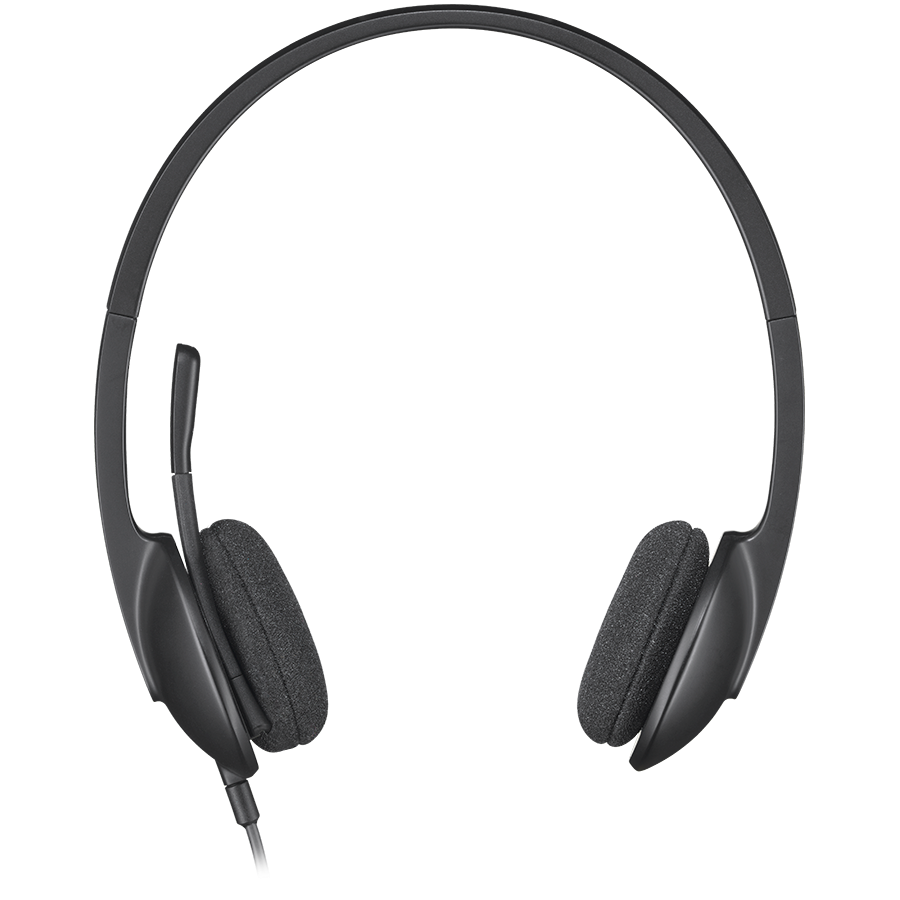 LOGITECH H340 Corded Headset – BLACK – USB