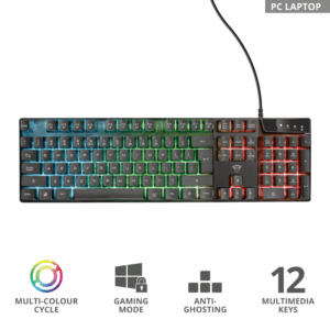 Trust GXT 835 Azor Illuminated gaming tastatura