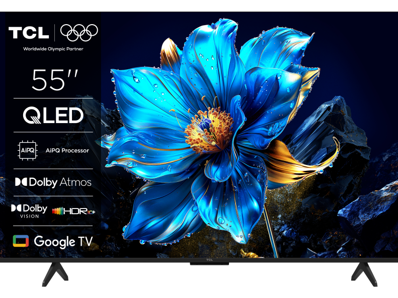 TCL 55″P7K 4K QLED TV 60HzGoogle TV; HDR multi-format;HVA Panel; Game Master; Dolby Atmos;