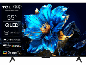 TCL 55"P7K 4K QLED TV 60Hz; Google TV; HDR multi-format; HVA Panel; Game Master; Dolby Atmos; AiPQ Processor; Slim & Uni-body; MEMC; HDR10+HDR10 HLG; Dolby AC4 Dolby TrueHD; Netflix Youtube Amazon Prime Apple-TV; HDMI 3x 2.1; USB 1x 2.0 + 1x 3.0;