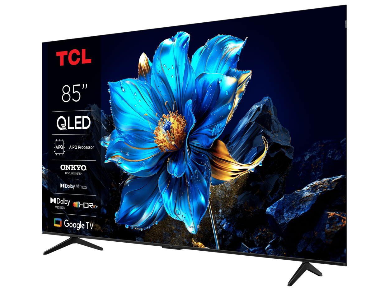TCL 85″P7K 4K QLED TV 60HzGoogle TV; HDR multi-format;HVA Panel; Game Master; Dolby Atmos;