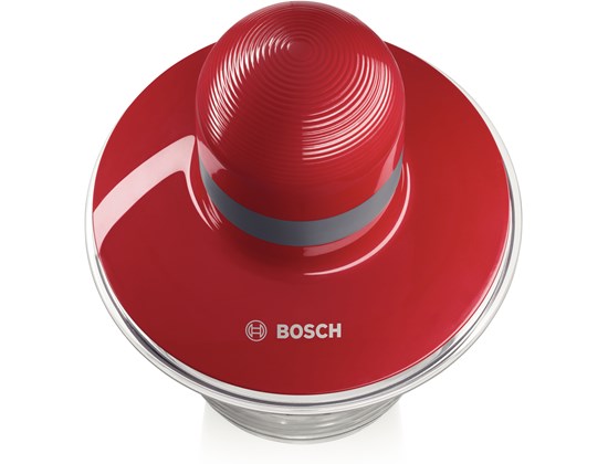 BOSCH sjeckalica 400W, CRVENA, 0.8L,INOX nož, ploča za tučenje vrhnja, SL
