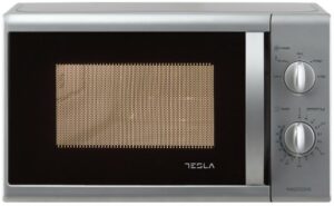 TESLA Mikrovalna MW2030MS; neto vol. 20 l; mehaničke komande; snaga 700 W; 5 nivoa snage; tajmer 35 minuta; odmrzavanje; signal za kraj rada; 5 GODINA GARANCIJ; SILVER