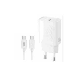 Kucni punjac XO L160 ulaz C 20W white + Type-C cable
