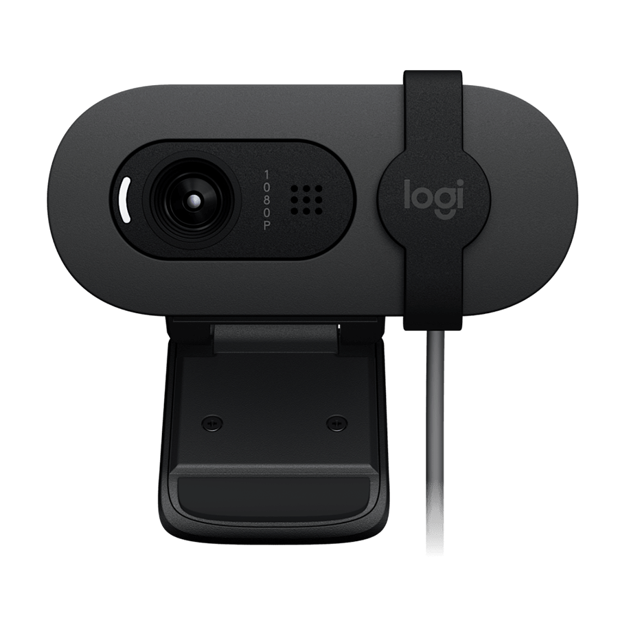 WEB camera LOGITECH Brio 100, USB Black, 1920×1080, 960-001585