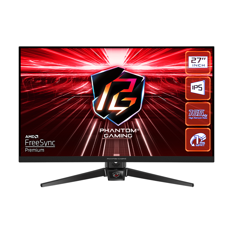 MONITOR ASROCK PG27FF1A 27″ FLAT GAMING;FHD;165Hz;1ms; 2xHDMI;2xDP;Speaker,Swivel,Tilt