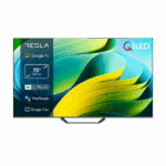 TESLA QLED TV 75" Q75E655GUS UHD Google TV, DVB-T/T2/C/S/S2;HDMIx3:USBx2:CI;2x12W Box Zvucnici