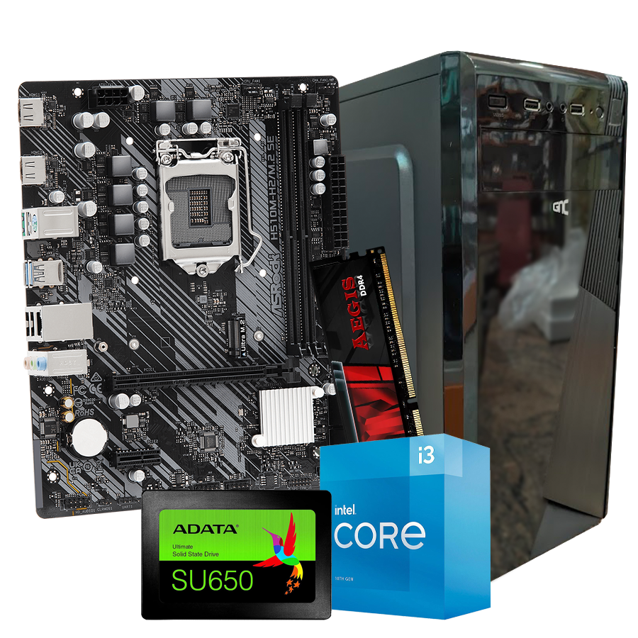 GNC OFFICE WIN 11 PRO i3-10105 3.70GHz, MB H510, RAM 16GB DDR4, SSD 2,5 480GB , Kućište sa napajanjem 500W, 2Y