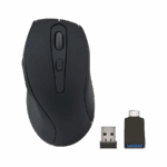 Miš SPEEDLINK AXON Silent & Antibacterial Rechargeable Mouse - Wireless, USB-A/-C, rubber-black, SL-630004-RRBK