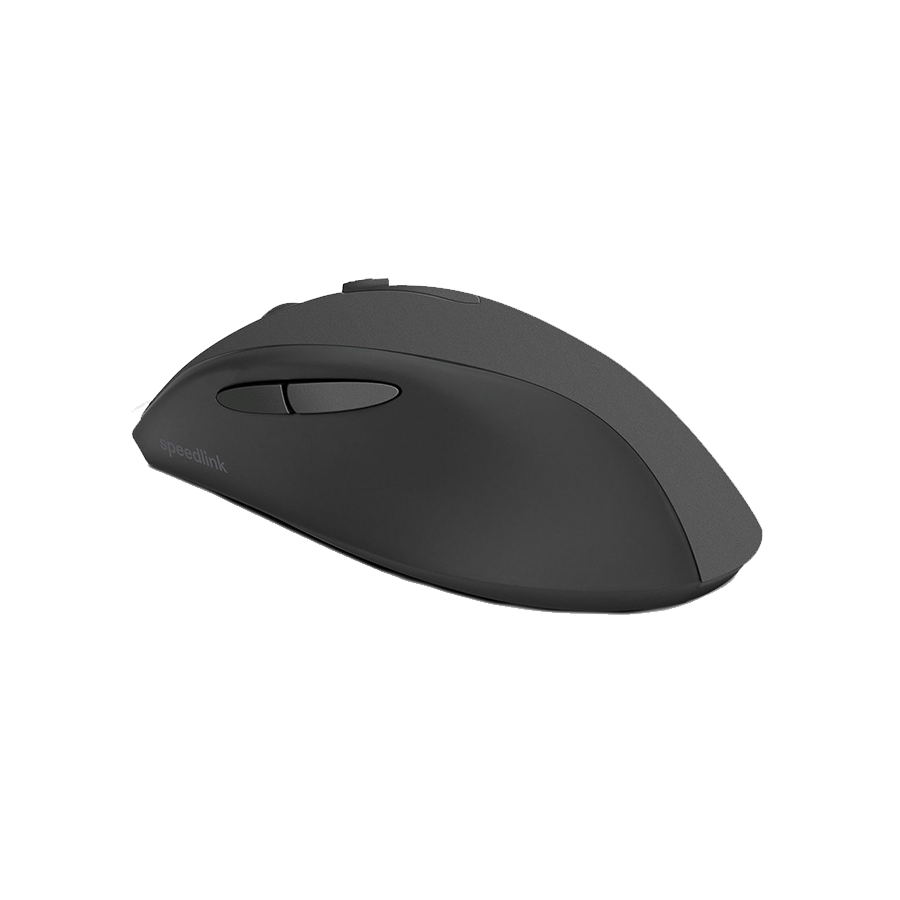 Miš SPEEDLINK AXON Silent & Antibacterial Rechargeable Mouse – Wireless, USB-A/-C, rubber-black, SL-630004-RRBK