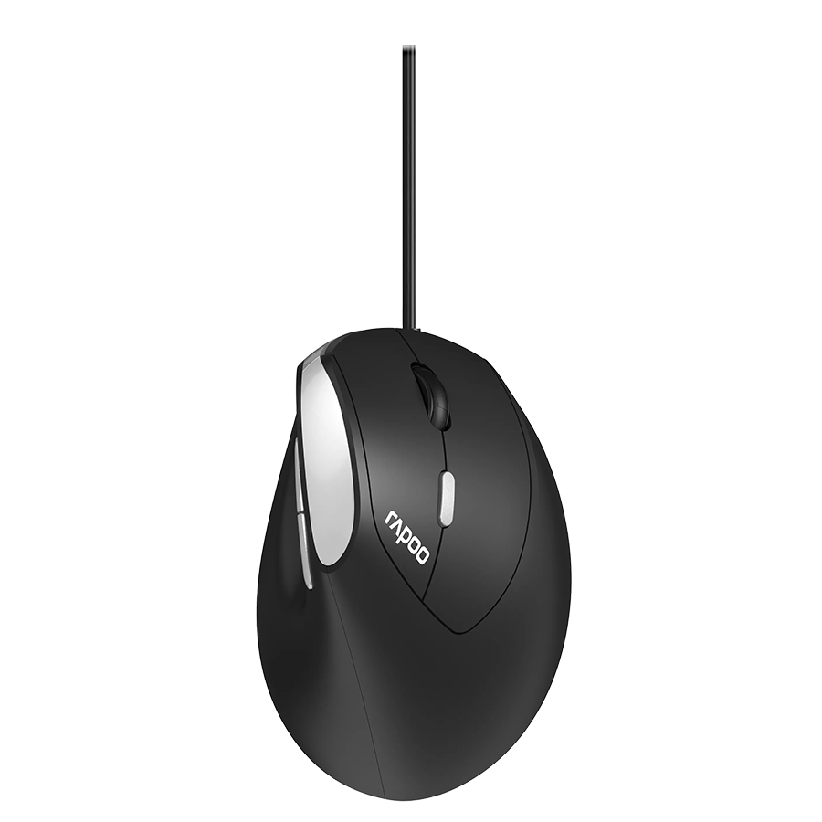 Miš RAPOO EV200.BLK Wired Ergonomic Mouse, R-13532