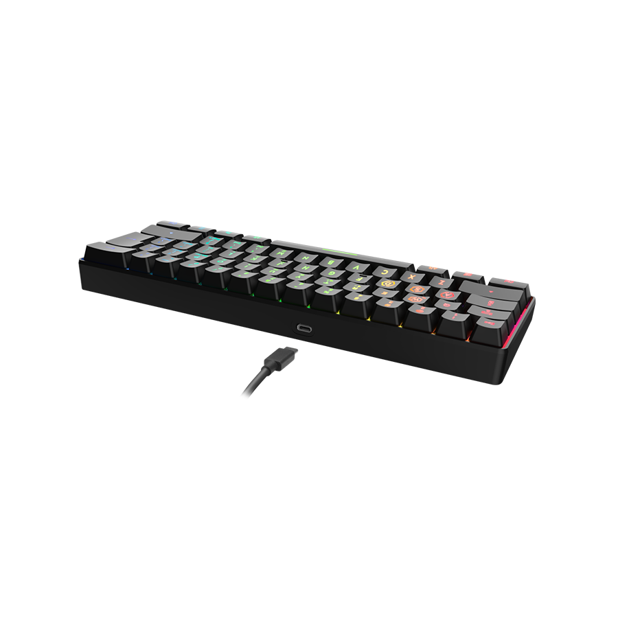 Tastatura SPEEDLINK LETOS RGB 60% Gaming Keyboard, black – US layout, SL-670014-BK-US