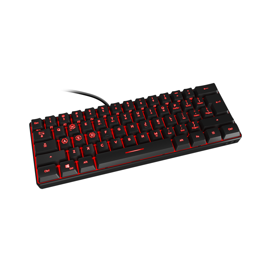 Tastatura SPEEDLINK LETOS RGB 60% Gaming Keyboard, black – US layout, SL-670014-BK-US