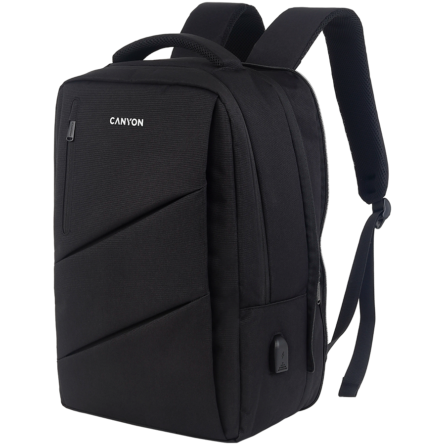 CANYON backpack BPE-5 Urban USB 15.6” Black