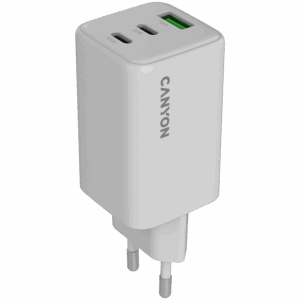 CANYON charger CU65ACC GaN 65W 2xPD 1xQC EU White