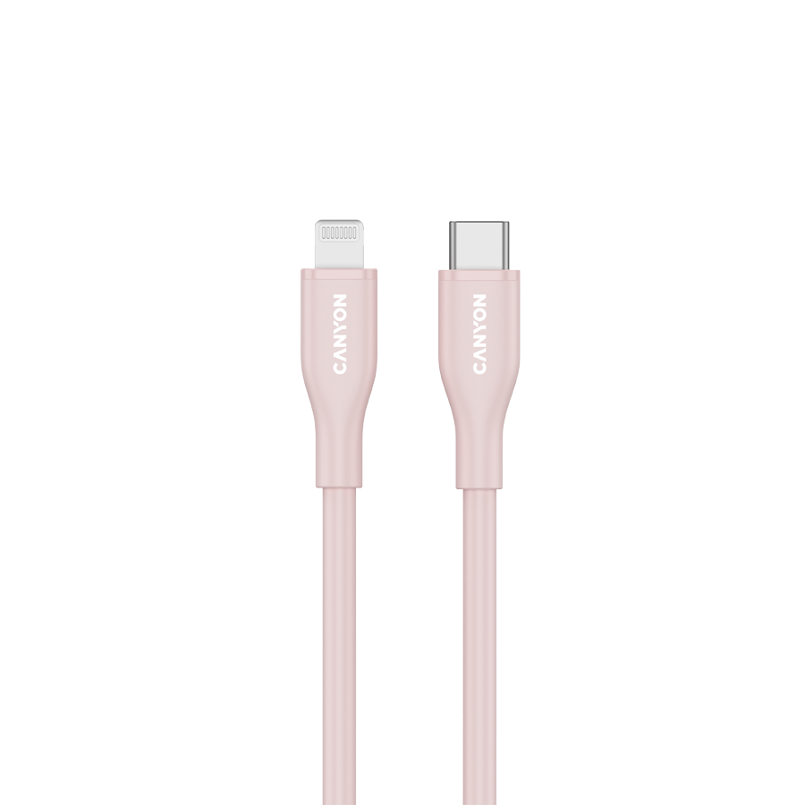 CANYON cable CLNM60 C-L 60W MFI 1m Silicon Pink - Image 2