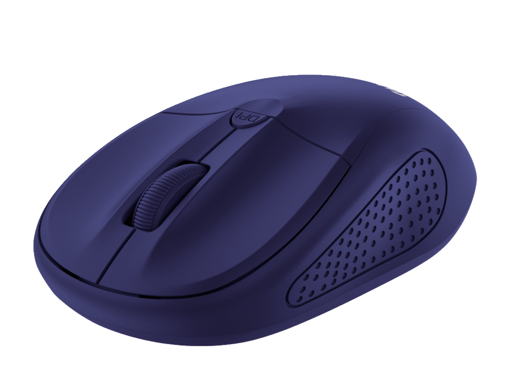 Trust Primo wireless miš, plav, 1000-1600 dpi, optički,4 tipke, USB, 6 m wls range