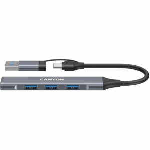 CANYON hub DS-02 4in1 USB-A/C Grey