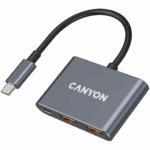 CANYON hub DS-3 3in1 USB-C Dark Grey