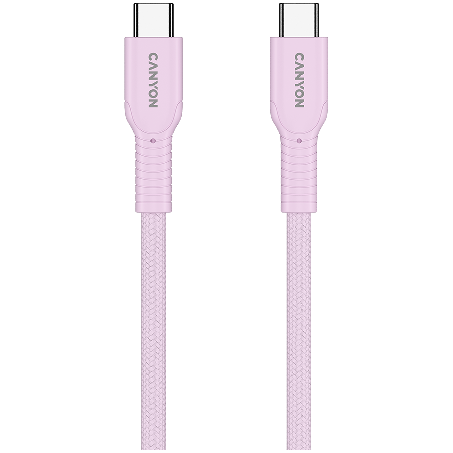 CANYON cable OnWire 60CL C-C 60W COLOR Braided 1m