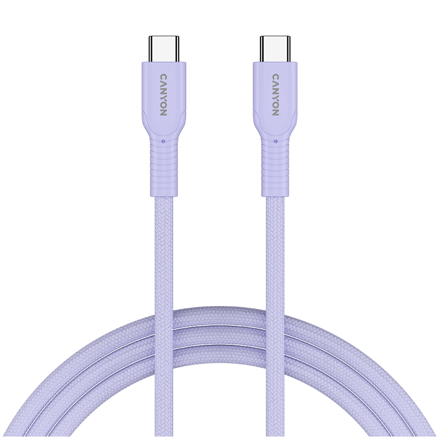 CANYON cable OnWire 60CL C-C 60W COLOR Braided 1m