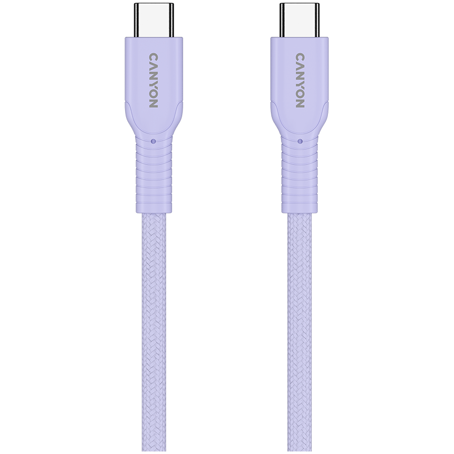 CANYON cable OnWire 60CL C-C 60W COLOR Braided 1m