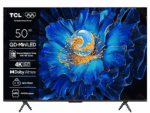 TCL 50"C6KS 4K QD-Mini LED TV; 60Hz Google TV; Game Master; Dolby Atmos; Onkyo 2.1; HDR Premium; AiPQ Processor; Precise Dimming Series; HVA Panel;  HDR10 + HDR10 HLG; Netflix Youtube Amazon Prime Apple TV; HDMI 3x 2.1; USB 1x 2.0 + 1x 3.0;