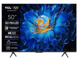 TCL 50"C6KS 4K QD-Mini LED TV; 60Hz Google TV; Game Master; Dolby Atmos; Onkyo 2.1; HDR Premium; AiPQ Processor; Precise Dimming Series; HVA Panel;  HDR10 + HDR10 HLG; Netflix Youtube Amazon Prime Apple TV; HDMI 3x 2.1; USB 1x 2.0 + 1x 3.0;