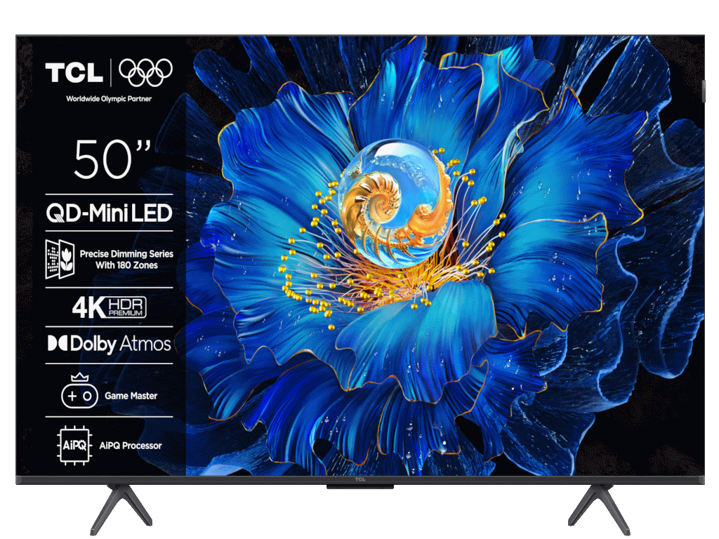 TCL 50″C6KS 4K QD-Mini LED TV60Hz Google TV; Game Master;Dolby Atmos; Onkyo 2.1; HDR Premium;