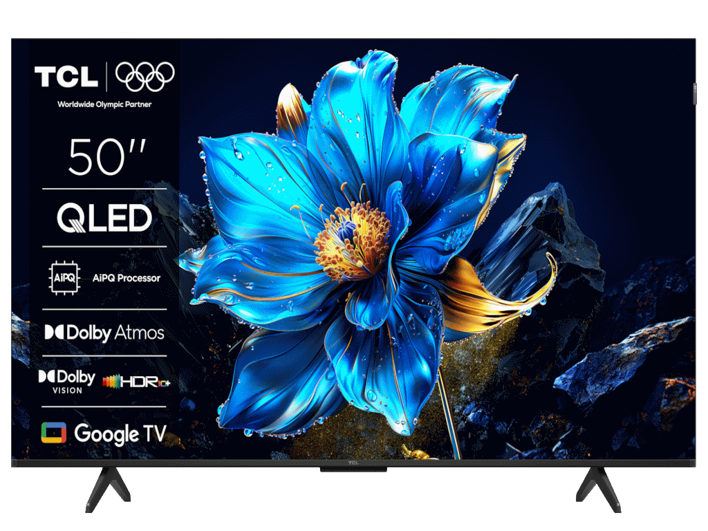 TCL 50″P7K 4K QLED TV 60HzGoogle TV; HDR multi-format;HVA Panel; Game Master; Dolby Atmos;