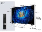 TCL 75"C6KS 4K QD-Mini LED TV; 60Hz Google TV; Game Master; Dolby Atmos; Onkyo 2.1; HDR Premium; AiPQ Processor; Precise Dimming Series; HVA Panel; HDR10 + HDR10 HLG; Netflix Youtube Amazon Prime Apple TV; HDMI 3x 2.1; USB 1x 2.0 + 1x 3.0;