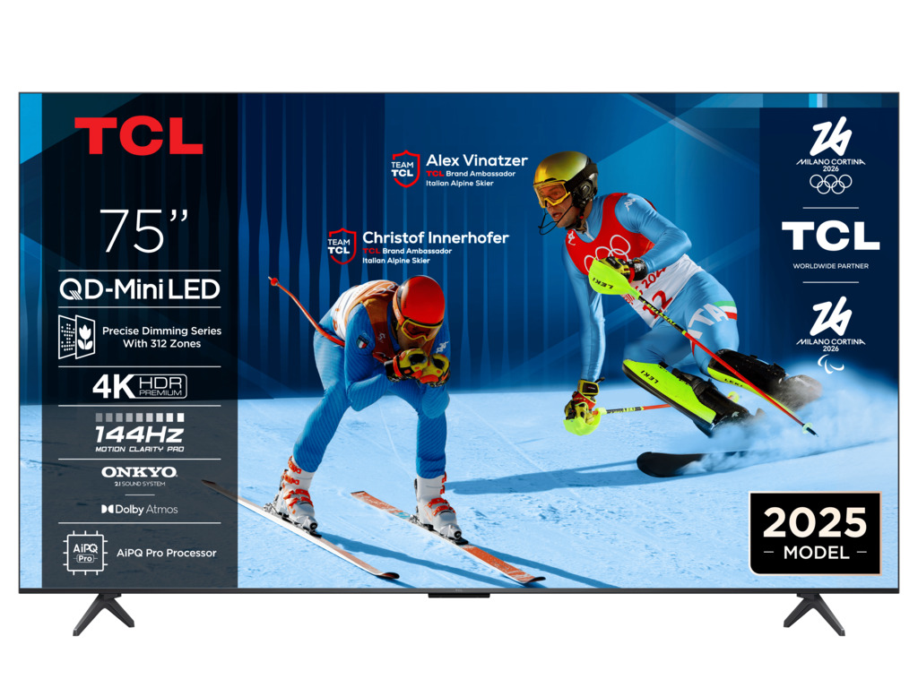 TCL 75″C6K 4K QD-Mini LED TV144Hz Google TV; Game Master;Dolby Atmos; Onkyo 2.1; HDR Premium;