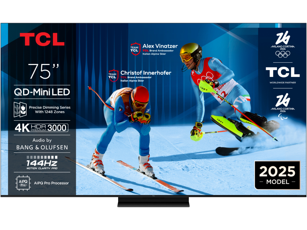 TCL 75″C7K 4K QD-Mini LED TV144Hz Google TV; Game Master;Audio BANG & OLUFSEN; HDR Premium;