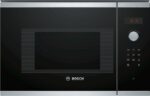 BOSCH ugradbena mikrovalna BFL523MS0 Serie 4|; 800W uz 5 postavki jačine; INOX- Crno staklo; 20l; AutoPilot 7; CN