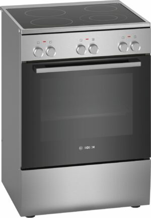 BOSCH električni štednjak/šporet HKA090150 Serie 2| A; INOX; 3D Vrući zrak; 7 načina grijanja; 66 l; 1 dvokružno kolo;Tip utičnice: .... nema utikač (električni priključak obavlja električar