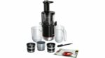 BOSCH sokovnik  hladna preša MESM731M VitaExtract; Boja: CRNO/INOX; 150W;  Polagano cijeđenje (55 o/min)   Spremnik za pulp: 1300 ml;Spremnik za sok kapaciteta 1000 ml;  3 filtra: sitno