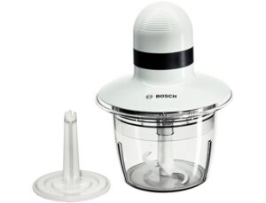 BOSCH sjeckalica MMR08A1; Boja: BIJELA;  400W; Kapacitet posude: 800ml; Uključeni pribor:  Univerzalni nož od nehrđajućeg čelika; Ploča za stepanje