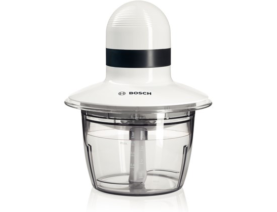 BOSCH sjeckalica 400W, BIJELA, 0.8L, INOX nož, ploča za tučenje vrhnja,SL