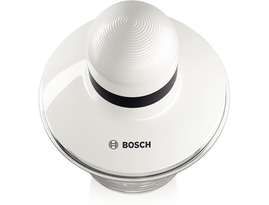 BOSCH sjeckalica 400W, BIJELA, 0.8L, INOX nož, ploča za tučenje vrhnja,SL
