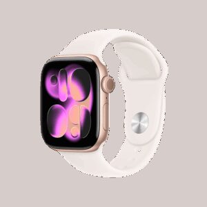 Apple Watch Series 11 GPS 42mm Rose Gold Aluminium Case With Light Blush SB MEU04 S/M