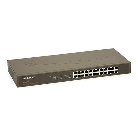 SWITCH 24 portni 10/100/1000 TP-Link TL-SG1024 ,1U 19″ rack-mountable