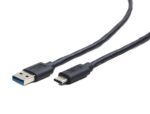 USB 3.0 kabal AM to Type-C AM/CM, 1,8m, BLACK, GEMBIRD CCP-USB3-AMCM-6