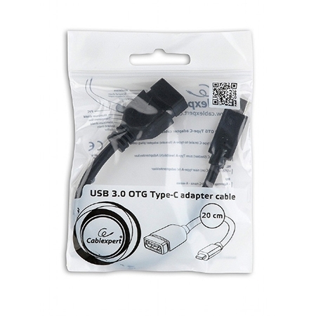 USB 3.0 adapter/kabl GEMBIRD Type-C CM/AF 20cm, A-OTG-CMAF3-01 - Image 2