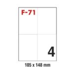 NALJEPNICA TTO 105X148  100/1,TTO105148