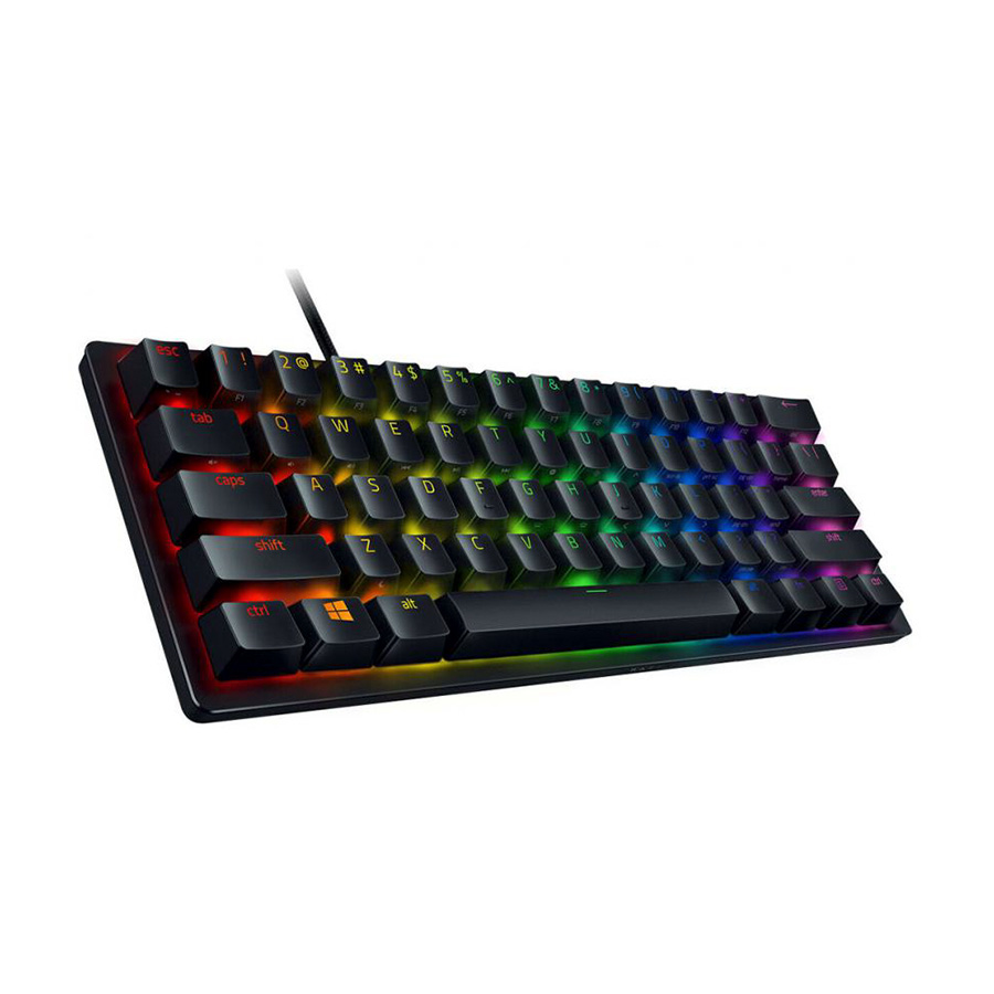 Tastatura Razer Huntsman Mini – 60% Optical Gaming Keyboard (Clicky Purple Switch) – FRML RZ03-03390100-R3M1