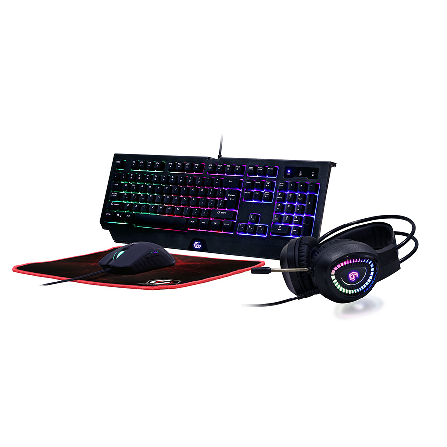 RGB tastatura + miš + slušalice + podloga Gaming GEMBIRD, GGS-UMGL4-01, USA layout - Image 2