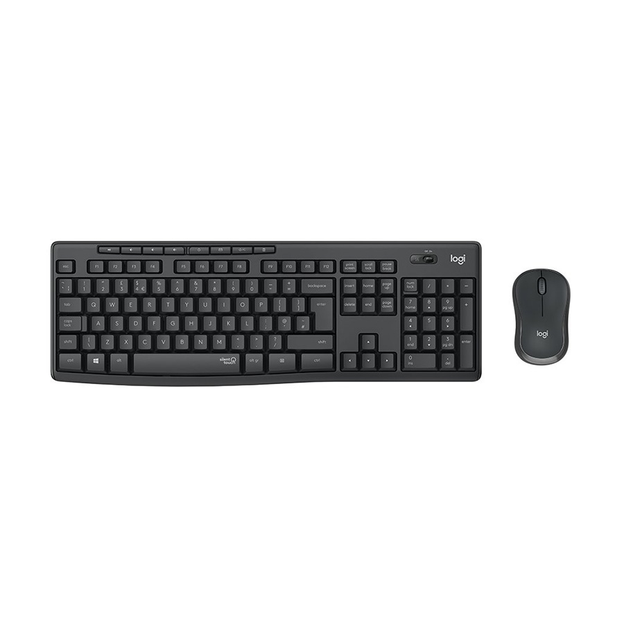 LOGITECH miš i tastatura MK295 Silent Wireless Combo – GRAPHITE – BiH 920-009809